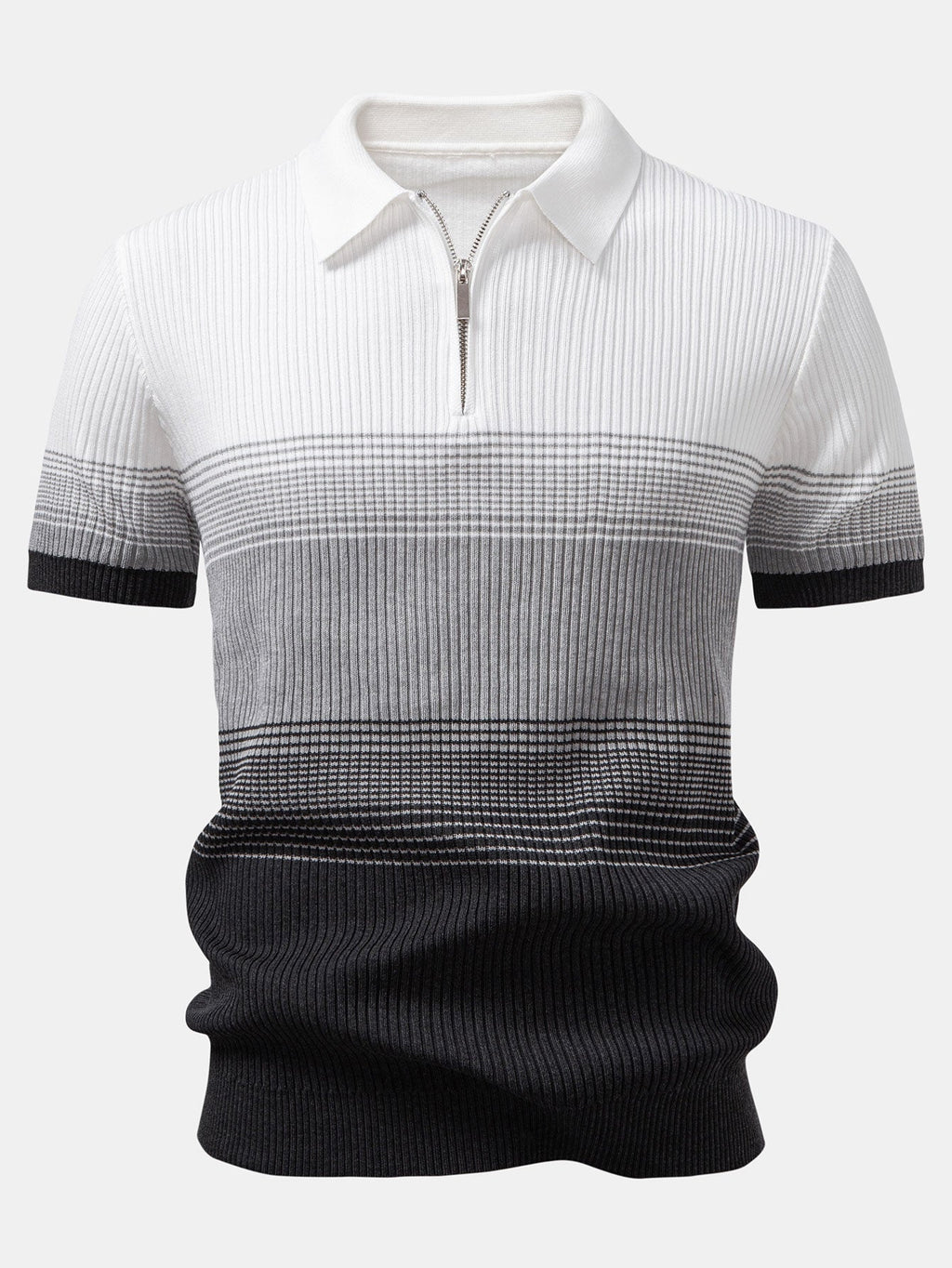 Gradient Contrast Polo Shirt | Regular Fit | Modern Fade Design for Casual Wear