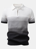 Gradient Contrast Polo Shirt | Regular Fit | Modern Fade Design for Casual Wear