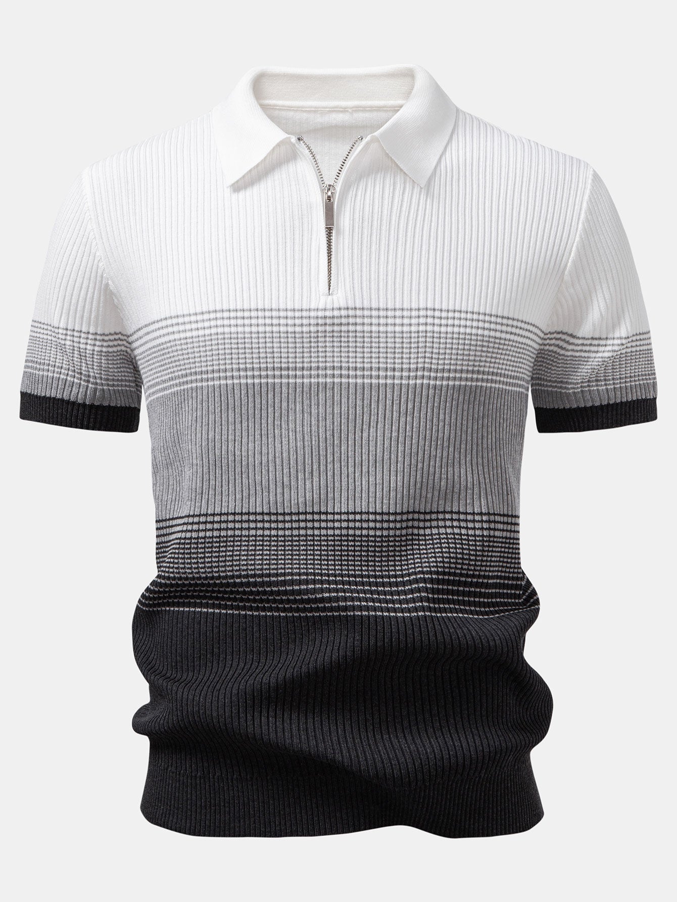 Gradient Contrast Polo Shirt | Regular Fit | Modern Fade Design for Casual Wear