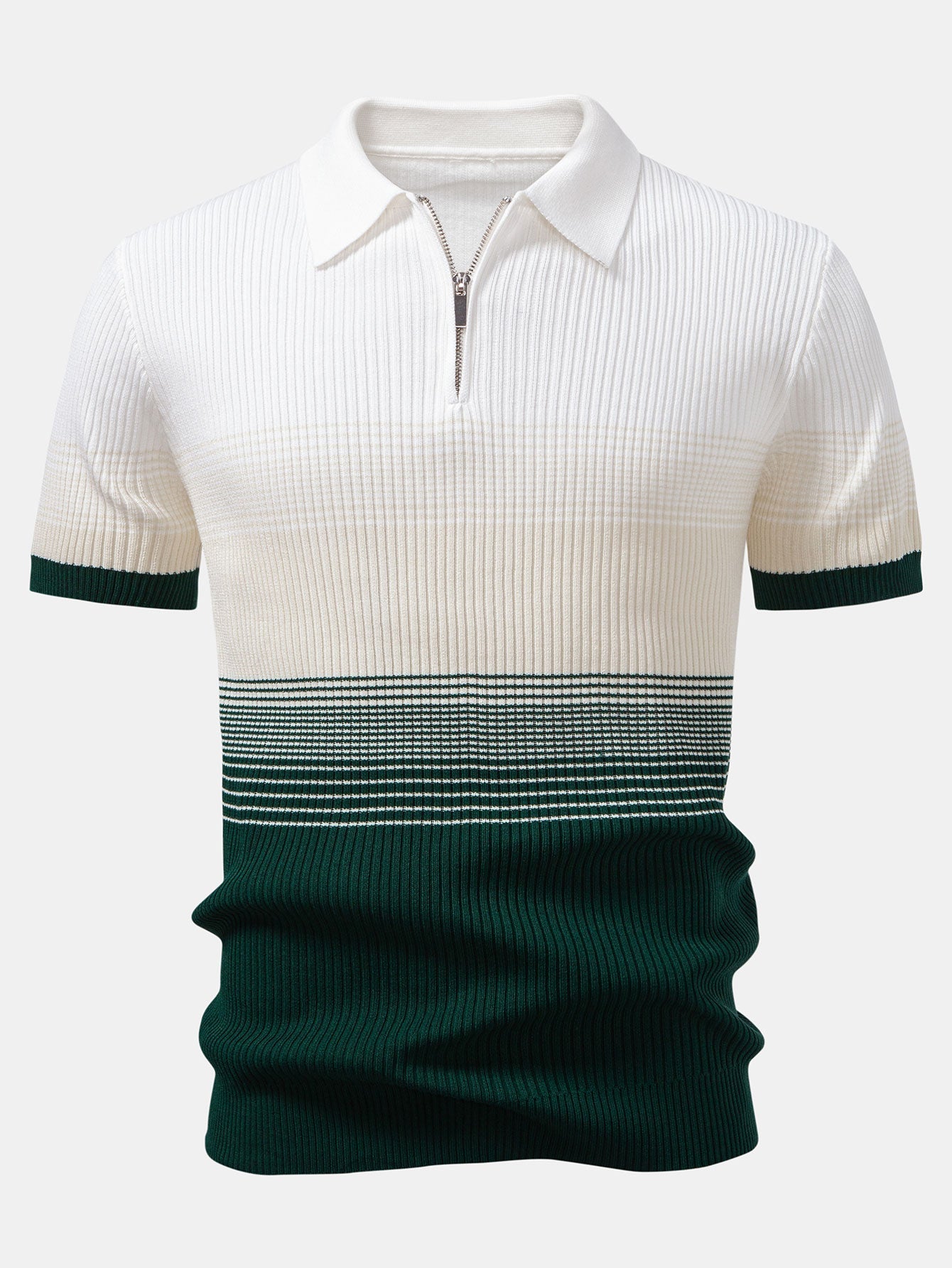 Gradient Contrast Polo Shirt | Regular Fit | Modern Fade Design for Casual Wear