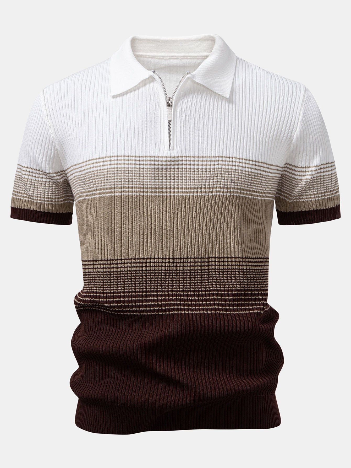 Gradient Contrast Polo Shirt | Regular Fit | Modern Fade Design for Casual Wear