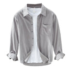 Men's Corduroy Shirt - Retro Casual Fit - Timeless Style for Everyday Wear