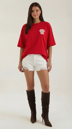 Oversized Graphic T-Shirt for Women - Soft Cotton Relaxed Fit Inspirational Tee