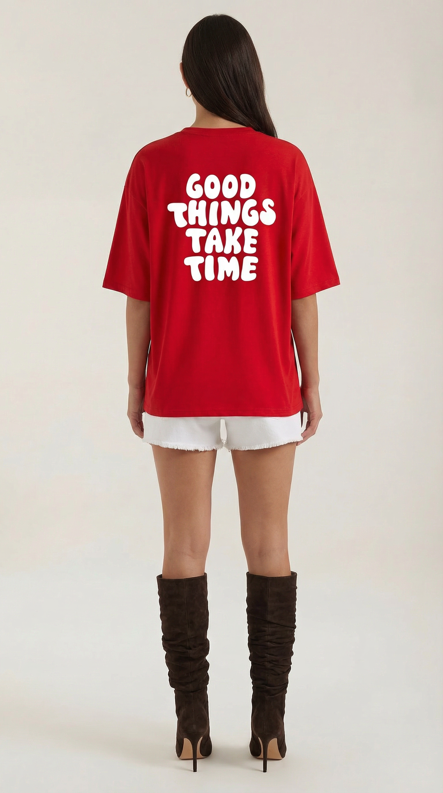 Oversized Graphic T-Shirt for Women - Soft Cotton Relaxed Fit Inspirational Tee