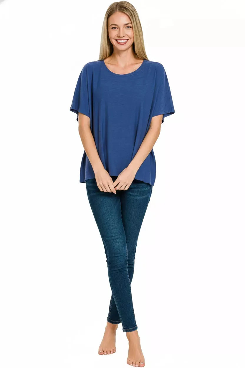Zenana Round Neck Short Sleeve T-Shirt
