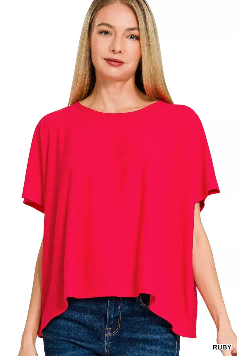 Zenana Round Neck Short Sleeve T-Shirt